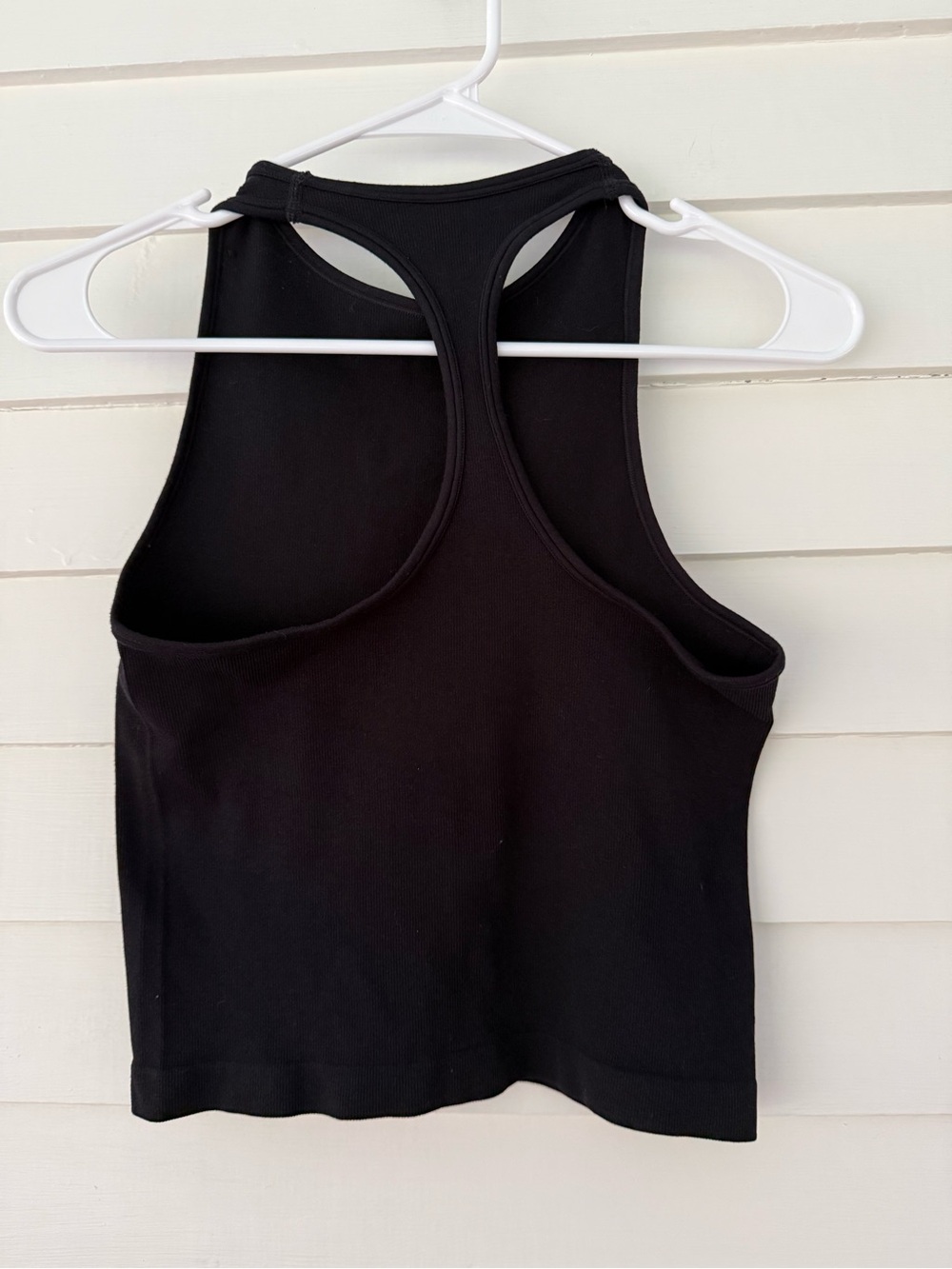 Free People Intimately Black Ribbed Racerback Tank Top Medium - Picture 3 of 4